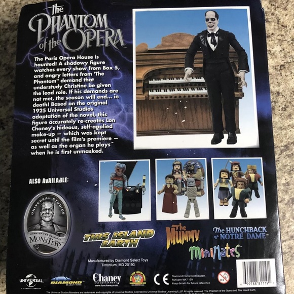 Universal Monsters Phantom of the Opera Action Figure 2011 Diamond Select Toy - Picture 2 of 4